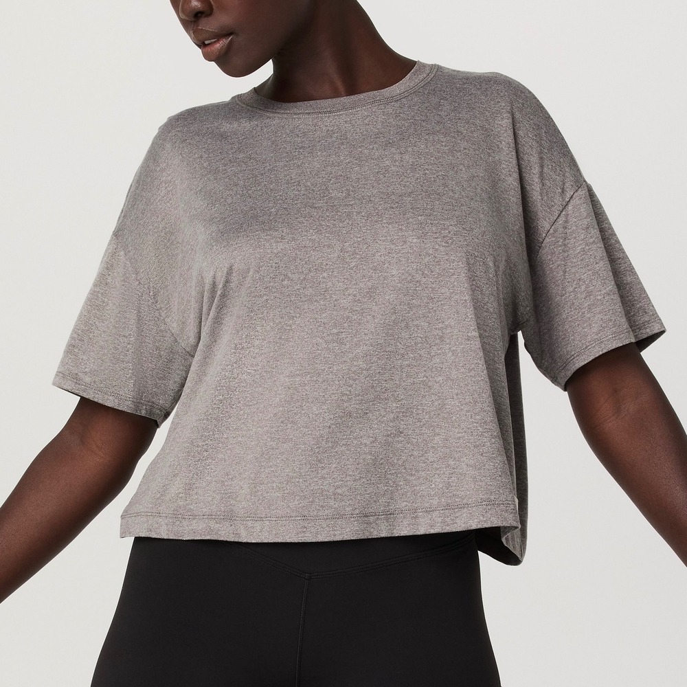Vuori Women's Energy T-Shirt, Heather Gray